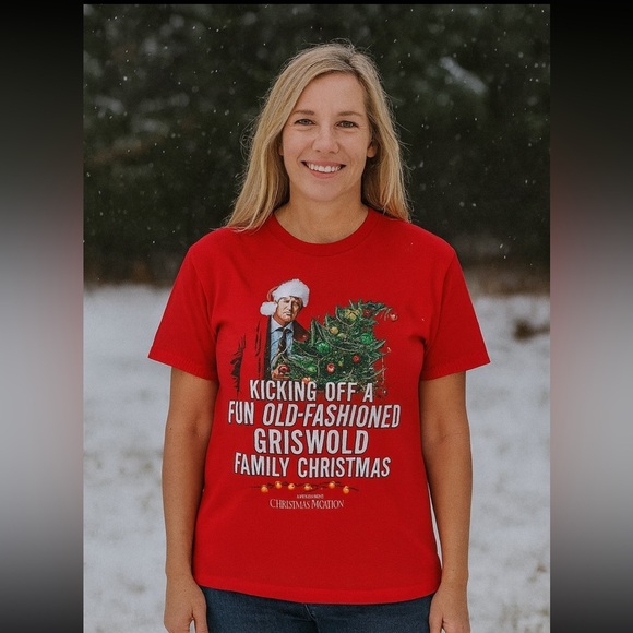 National Lampoon’s Christmas Vacation Tops - Women’s National Lampoon’s Christmas Red Shirt Size Medium